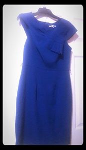 Royal blue casual dress. Belt included
